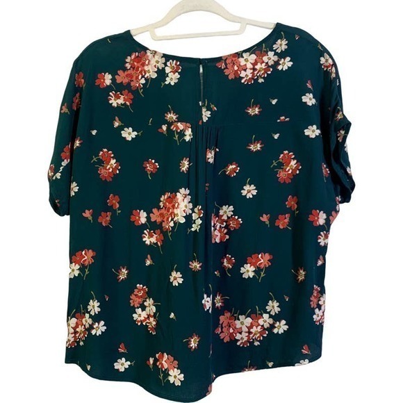 MADEWELL Dark Green Spruce Blooms Rhyme Top Blouse - Picture 6 of 12